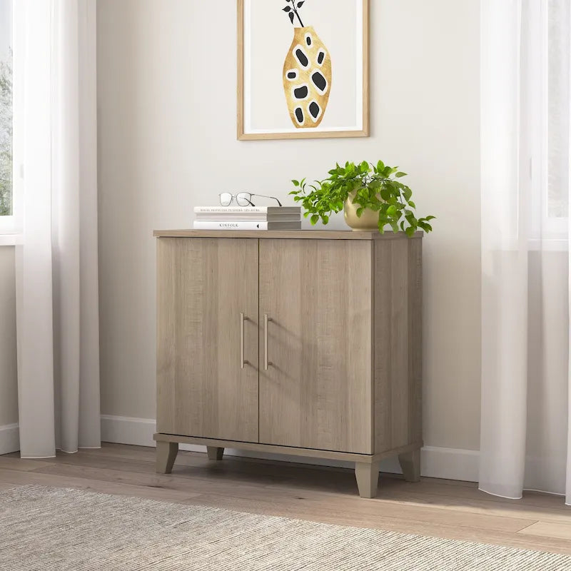 Small Storage Cabinet with Doors & Shelves