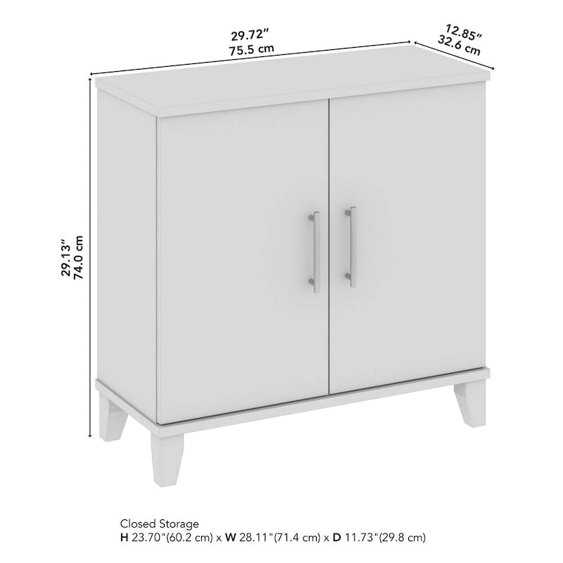 Small Storage Cabinet with Doors & Shelves