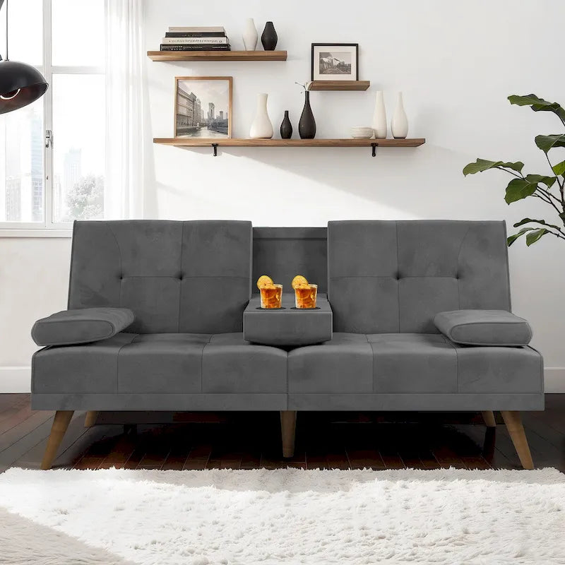 Futon Couch Sofa Bed, Small Sleeper Sofa Chair Loveseat