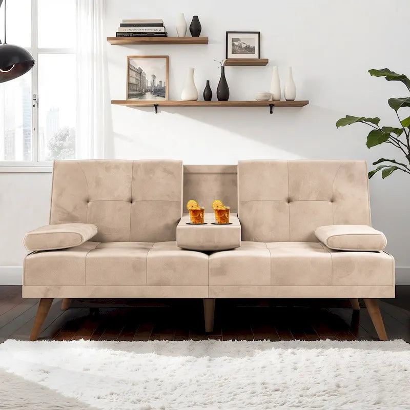 Futon Couch Sofa Bed, Small Sleeper Sofa Chair Loveseat