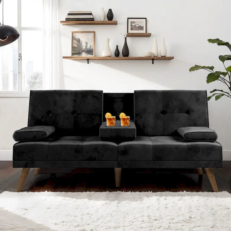 Futon Couch Sofa Bed, Small Sleeper Sofa Chair Loveseat