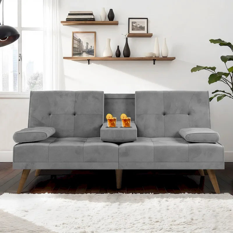 Futon Couch Sofa Bed, Small Sleeper Sofa Chair Loveseat