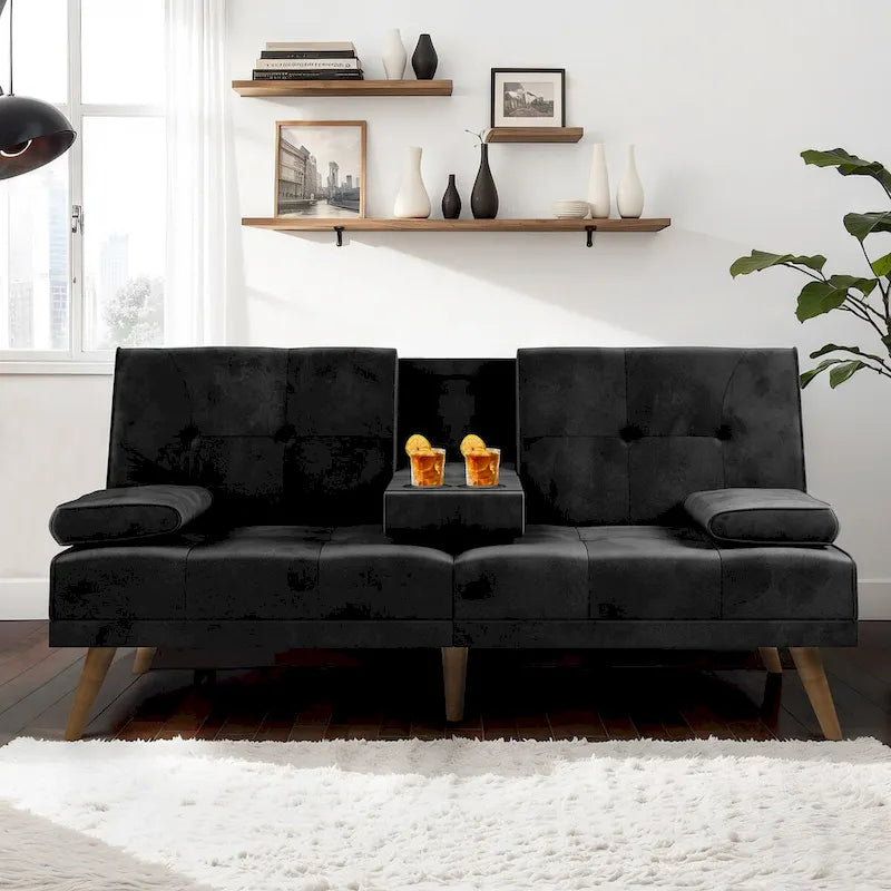 Futon Couch Sofa Bed, Small Sleeper Sofa Chair Loveseat