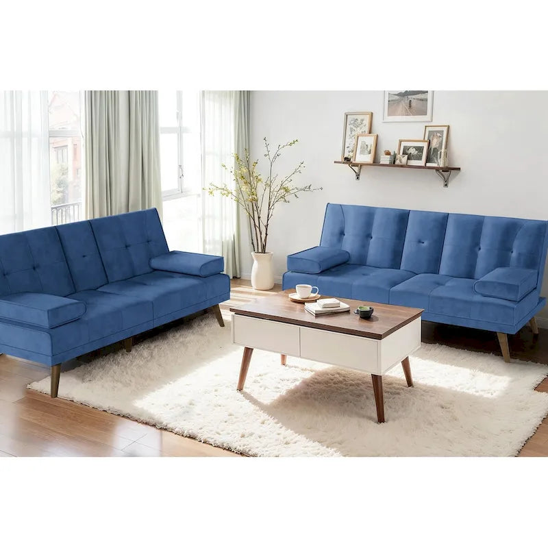 Futon Couch Sofa Bed, Small Sleeper Sofa Chair Loveseat
