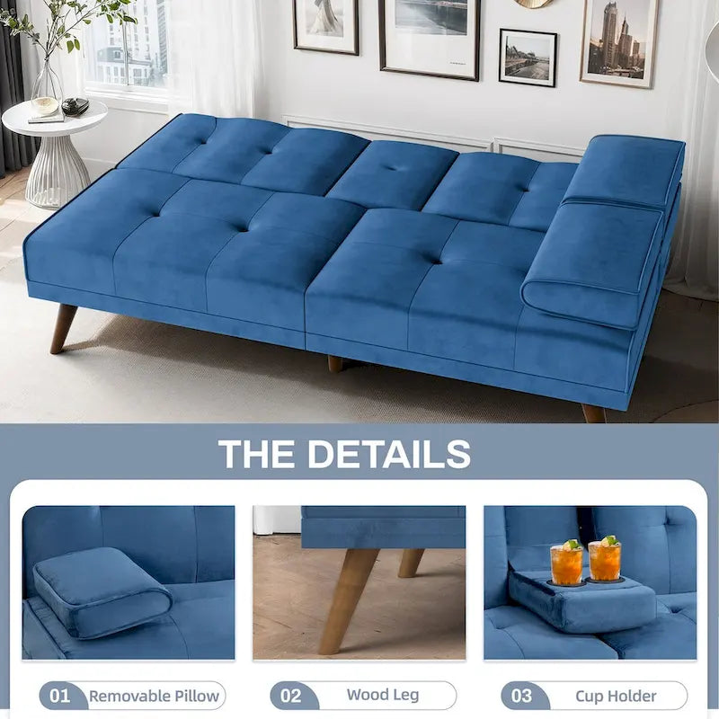 Futon Couch Sofa Bed, Small Sleeper Sofa Chair Loveseat