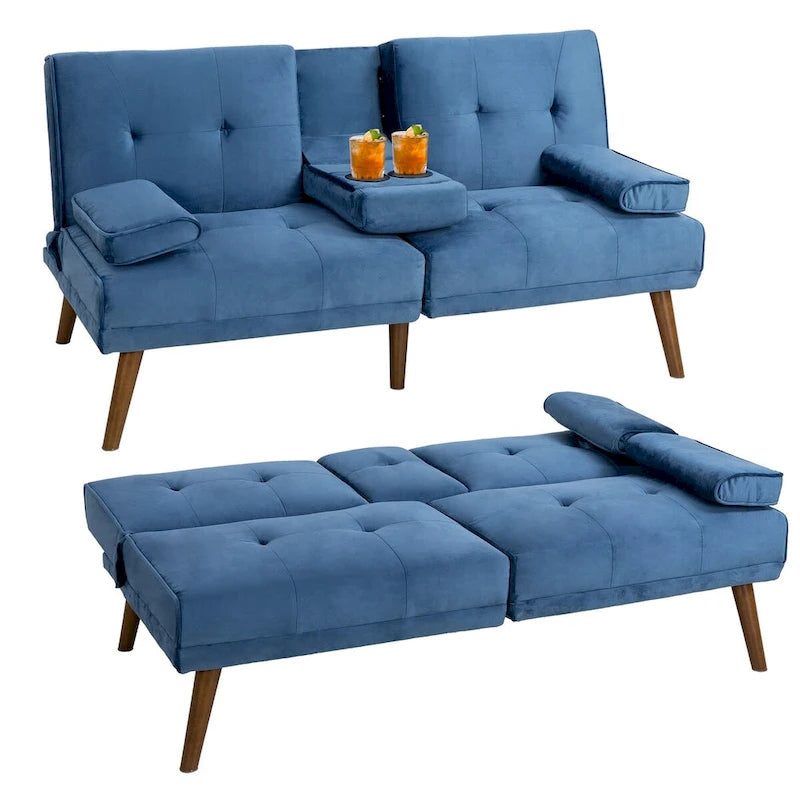 Futon Couch Sofa Bed, Small Sleeper Sofa Chair Loveseat