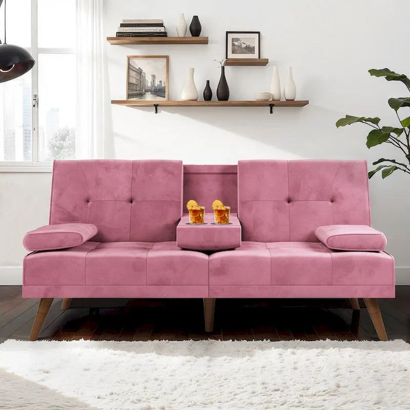 Futon Couch Sofa Bed, Small Sleeper Sofa Chair Loveseat