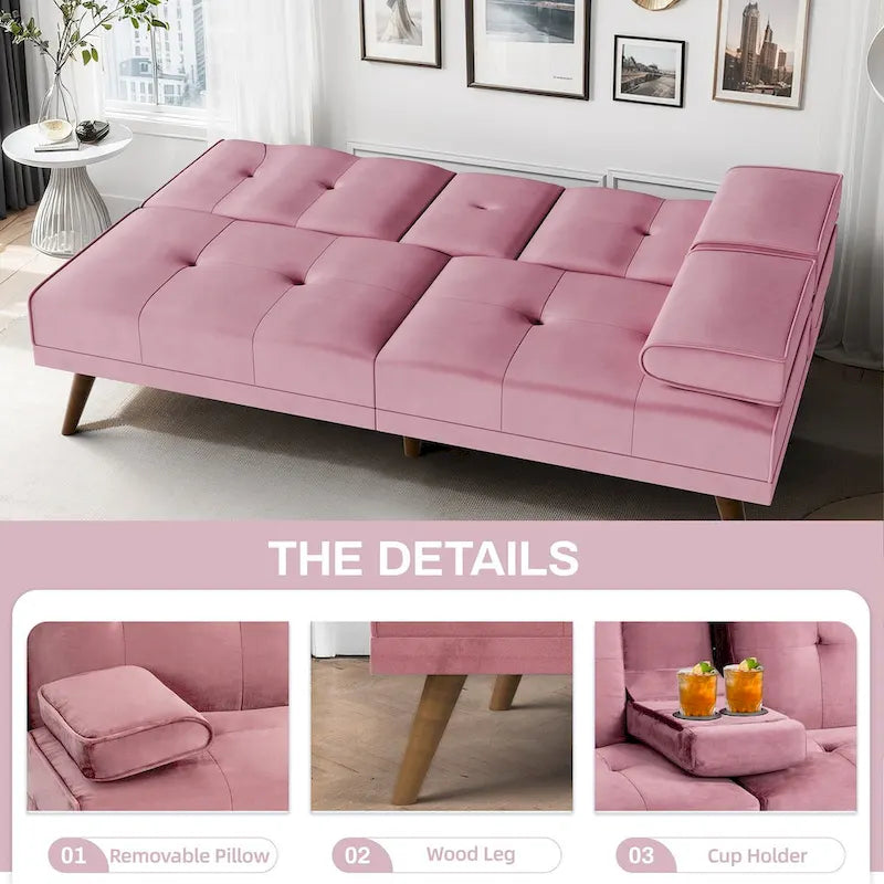 Futon Couch Sofa Bed, Small Sleeper Sofa Chair Loveseat