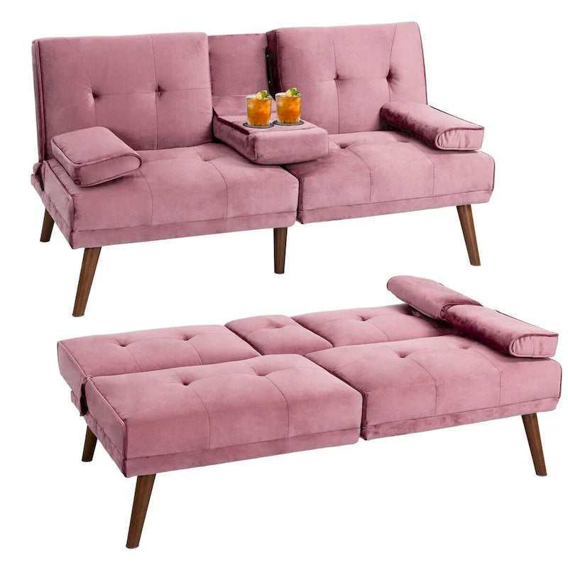 Futon Couch Sofa Bed, Small Sleeper Sofa Chair Loveseat