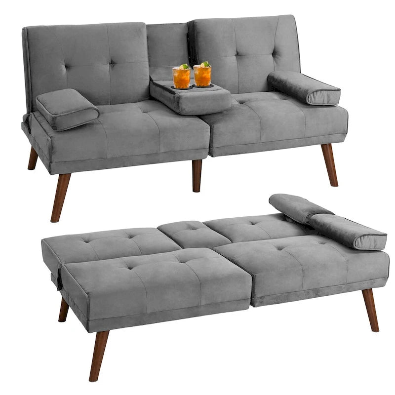 Futon Couch Sofa Bed, Small Sleeper Sofa Chair Loveseat