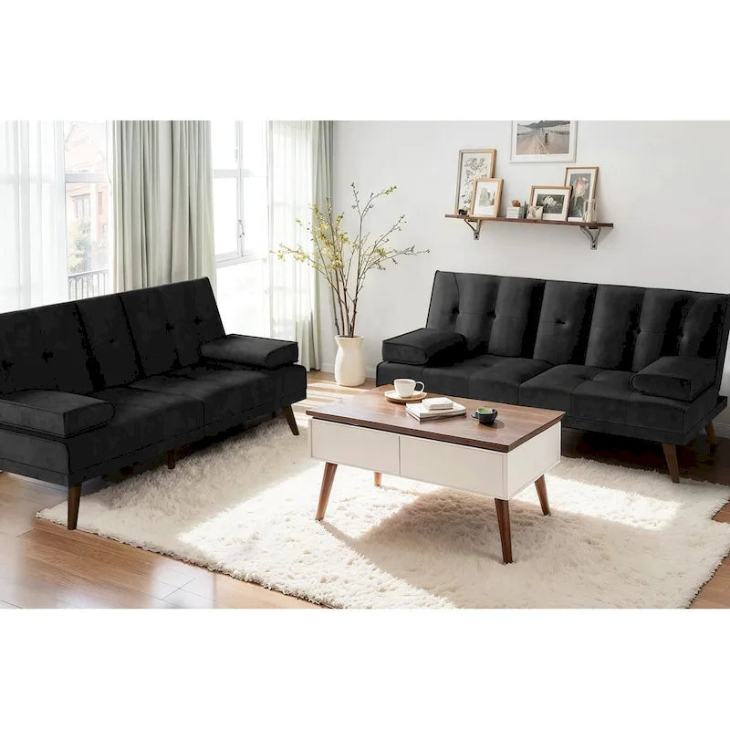 Futon Couch Sofa Bed, Small Sleeper Sofa Chair Loveseat