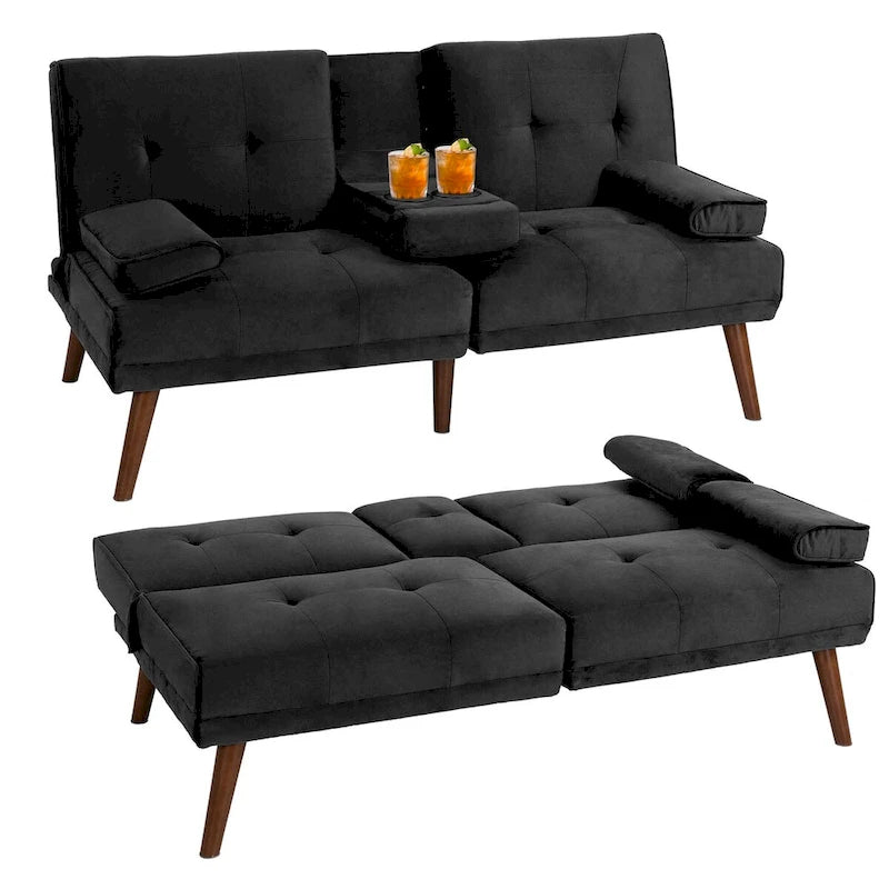 Futon Couch Sofa Bed, Small Sleeper Sofa Chair Loveseat