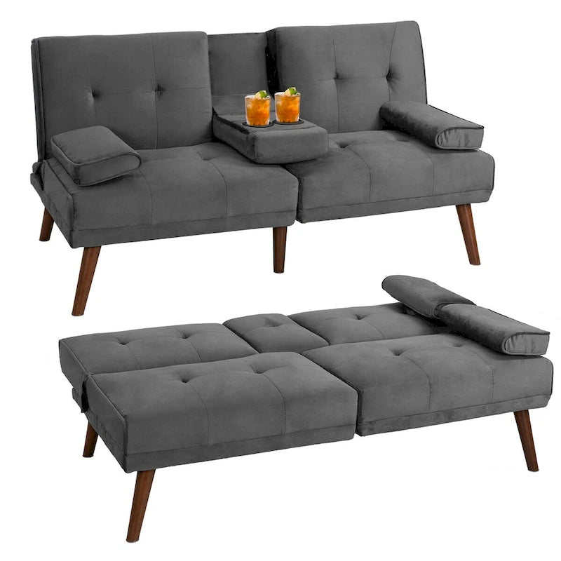 Futon Couch Sofa Bed, Small Sleeper Sofa Chair Loveseat