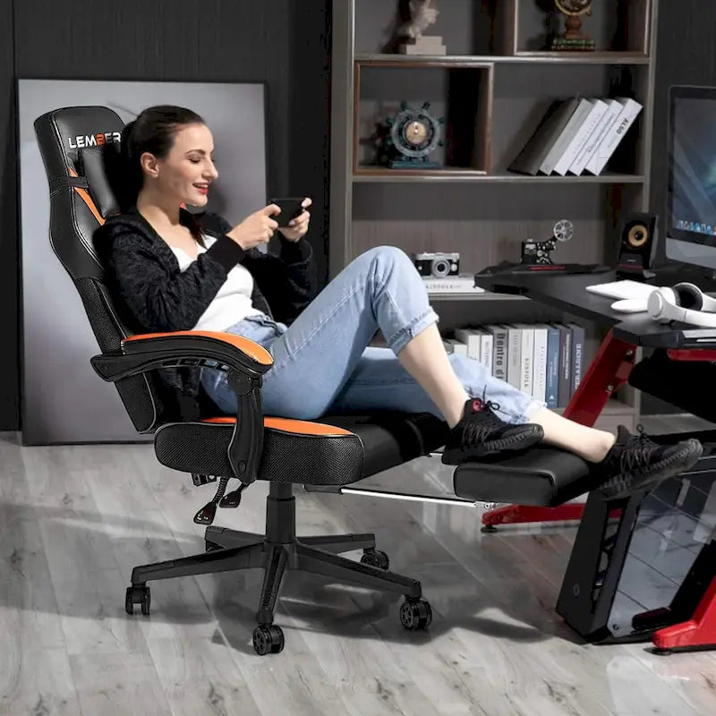 Racing Style Gaming Chair,300 lbs Big and Tall gamer chair High Back Computer Chair