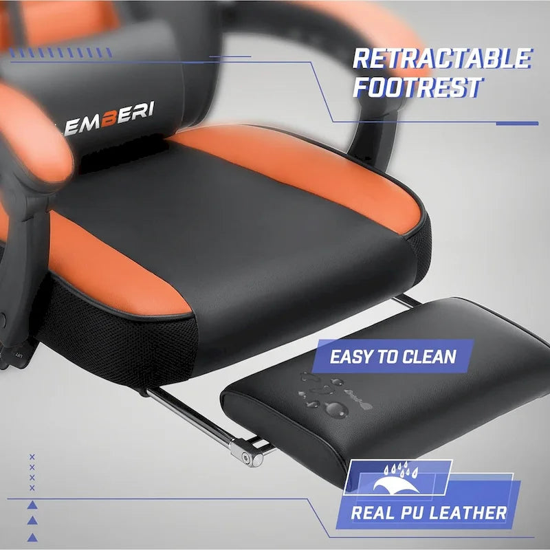 Racing Style Gaming Chair,300 lbs Big and Tall gamer chair High Back Computer Chair