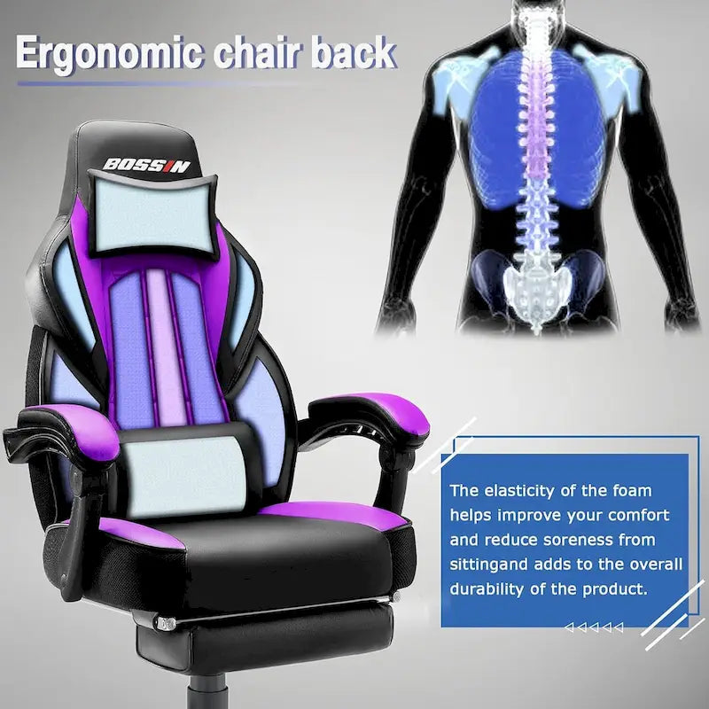 Racing Style Gaming Chair,300 lbs Big and Tall gamer chair High Back Computer Chair