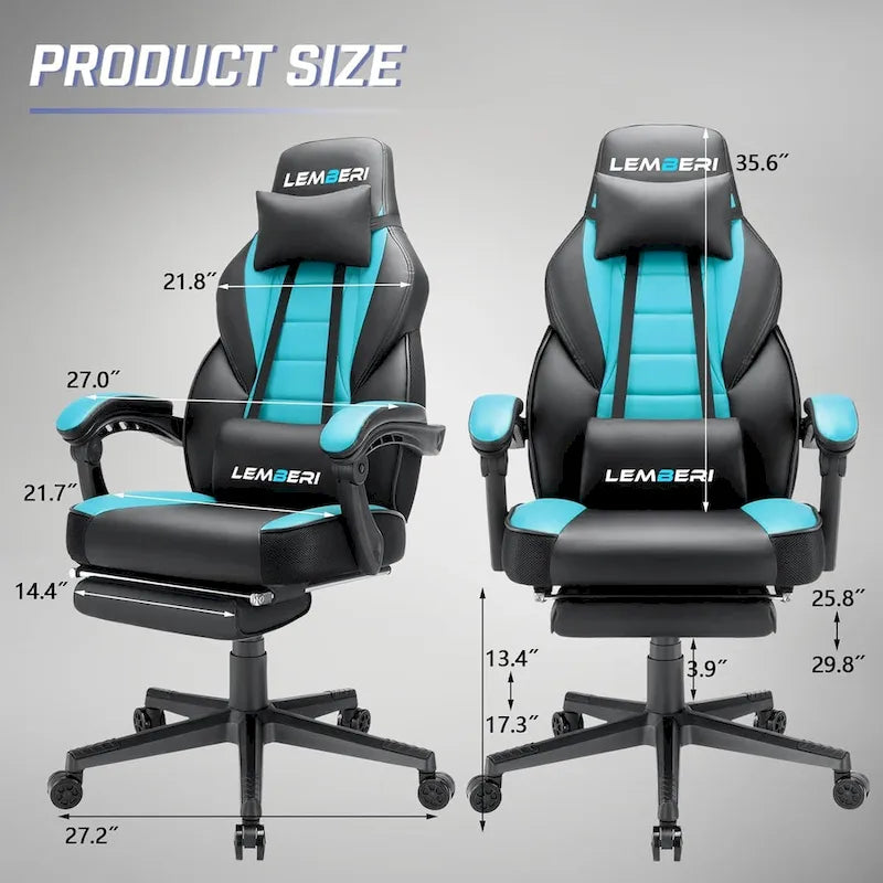 Racing Style Gaming Chair,300 lbs Big and Tall gamer chair High Back Computer Chair