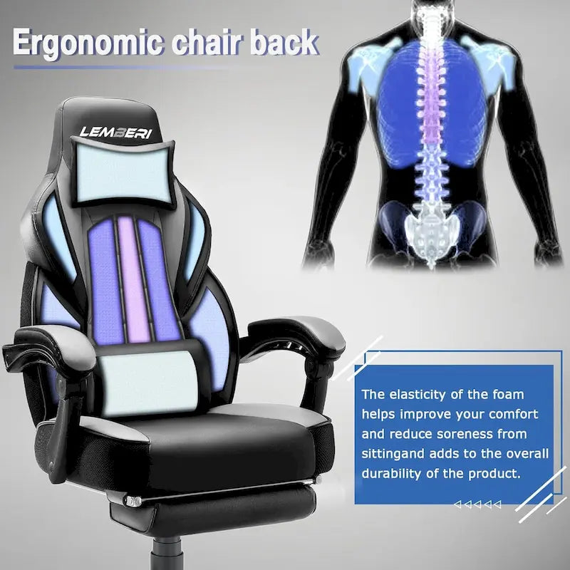 Racing Style Gaming Chair,300 lbs Big and Tall gamer chair High Back Computer Chair